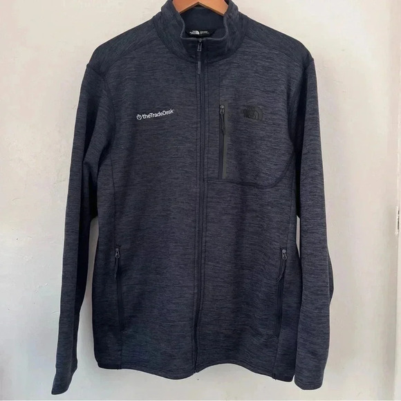 Men’s North‎ Face Full Zip Sweater Size L Navy Blue - Picture 1 of 10